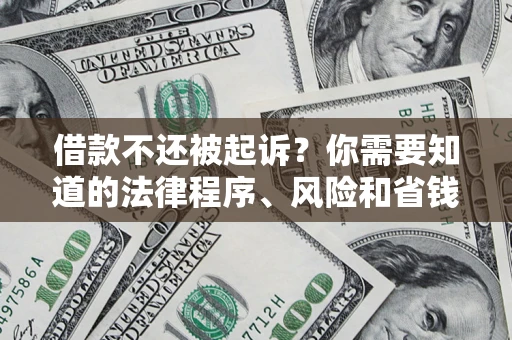 北京借款不还被起诉？你需要知道的法律程序、风险和省钱技巧